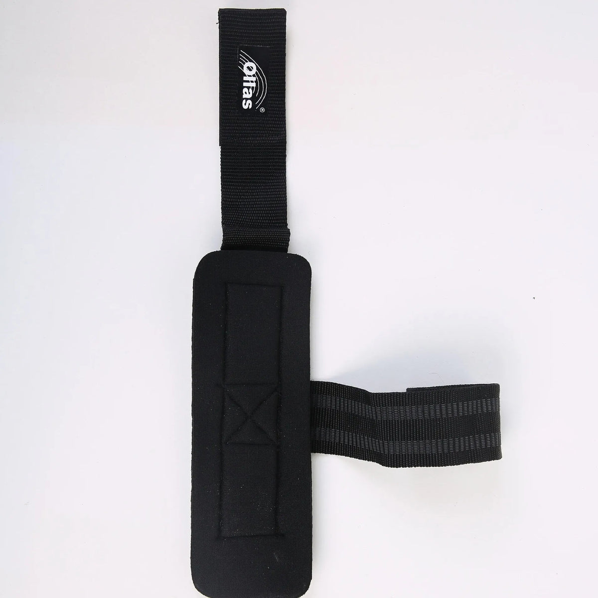 Booster stripe wrist protector gym grip aid in black and blue for fitness and outdoor sports