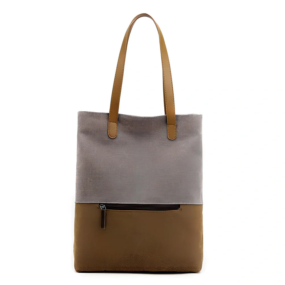 Canvas tote bag in black converts to backpack, 30x10x39cm size with zipper and polyester lining