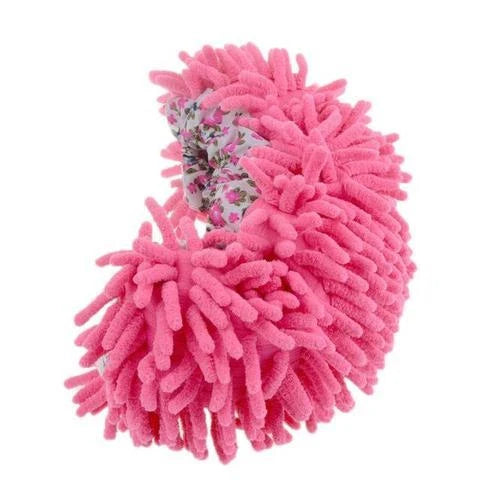 Chenille mop slippers in various colours for easy home cleaning