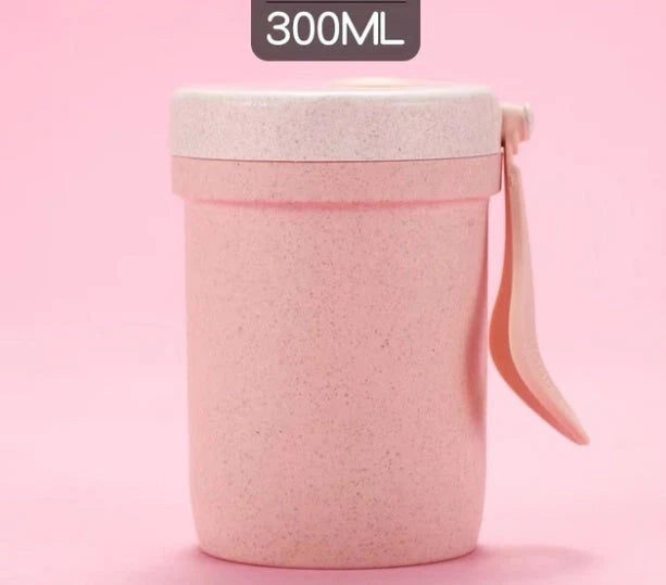 Eco-friendly wheat straw microwave lunch box with flexible lock seal