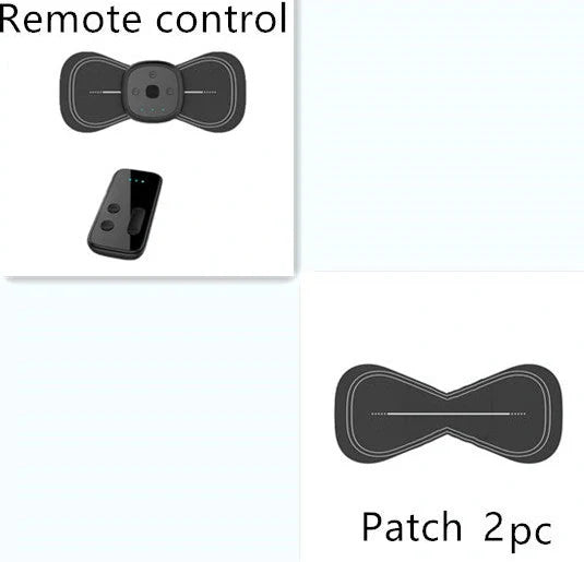 YSL-208 shoulder massager with remote control showing five massage technique options