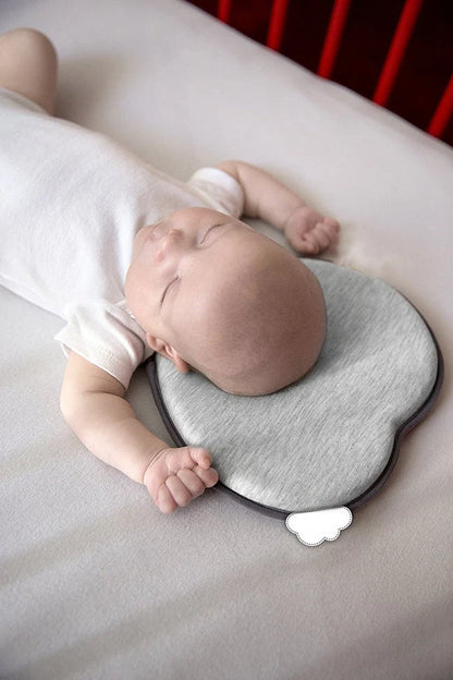 Newborn anti-roll pillow in love shape, prevents flat head syndrome, 21*19*3cm