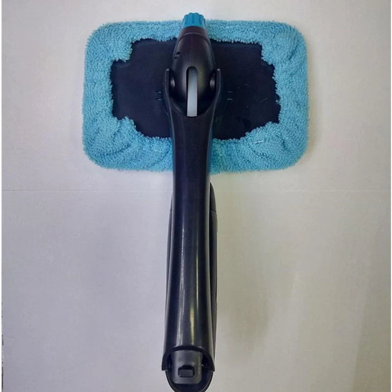 Car Window Brush with microfiber cleaning arm and built-in water sprayer