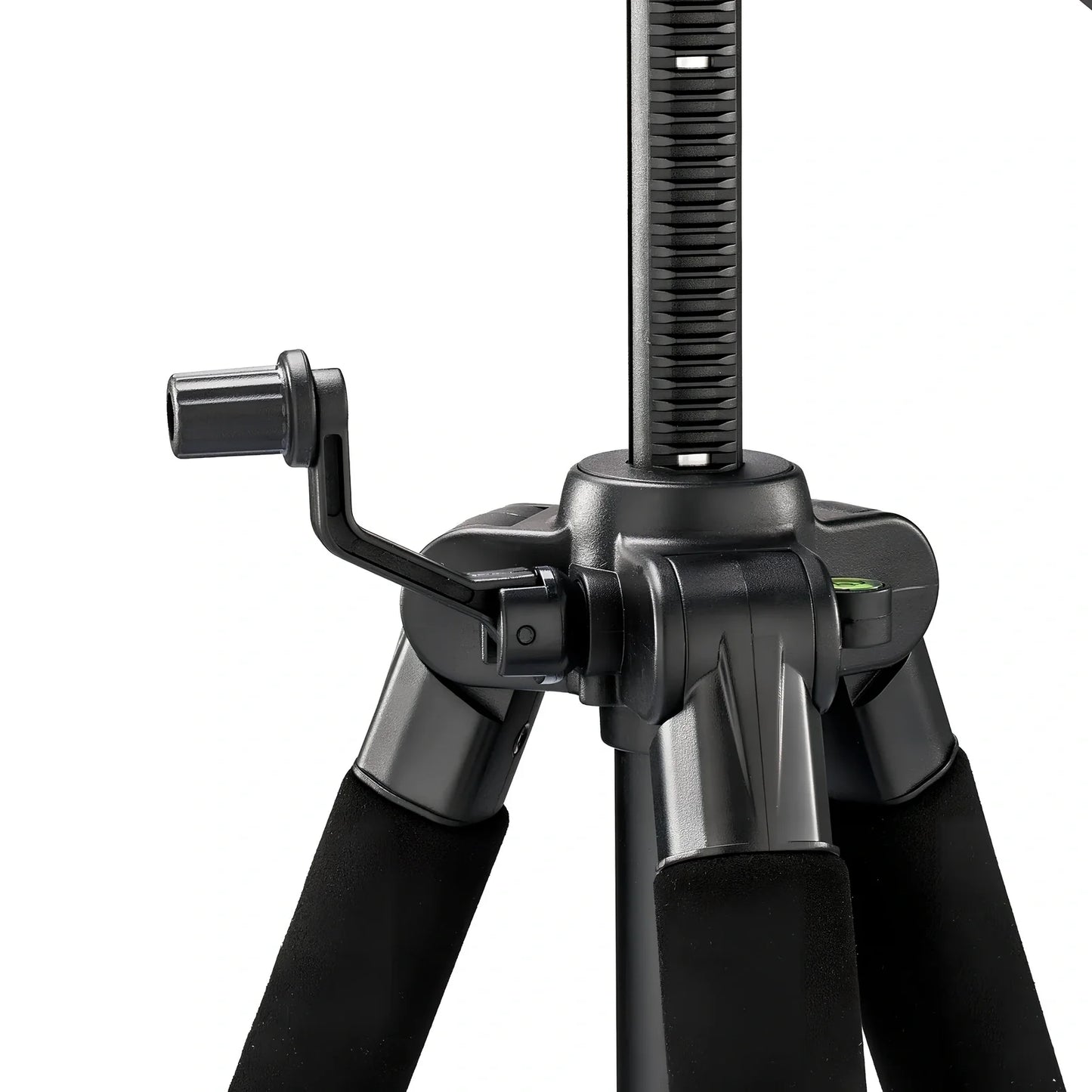 Zomei Z666 black aluminium tripod extended to 140cm with 3D pan head for 15kg SLR camera support