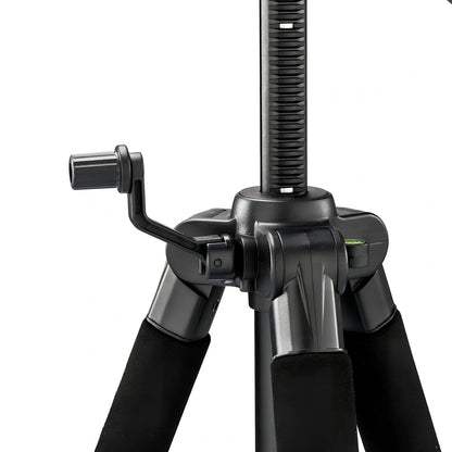 Zomei Z666 black aluminium tripod extended to 140cm with 3D pan head for 15kg SLR camera support
