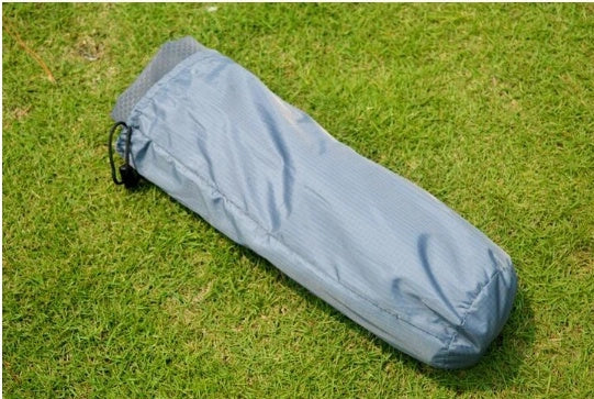 Concave and convex outdoor light aluminium alloy single camp bed weighing 1.68kg with 100kg load capacity, portable folding bed for camping, office lunch breaks, hiking and travel with compact 41x12cm folded size