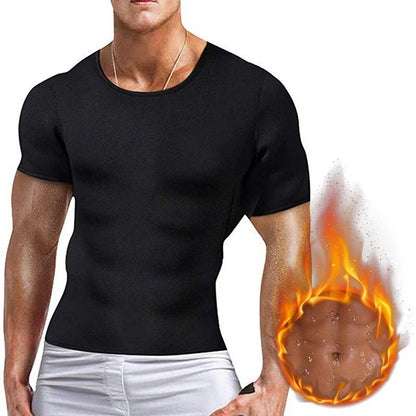 Men's black neoprene slimming body shaper underwear for waist reduction