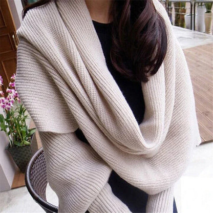 Cozy cashmere scarf sweater in a variety of colors, providing warmth and style for women
