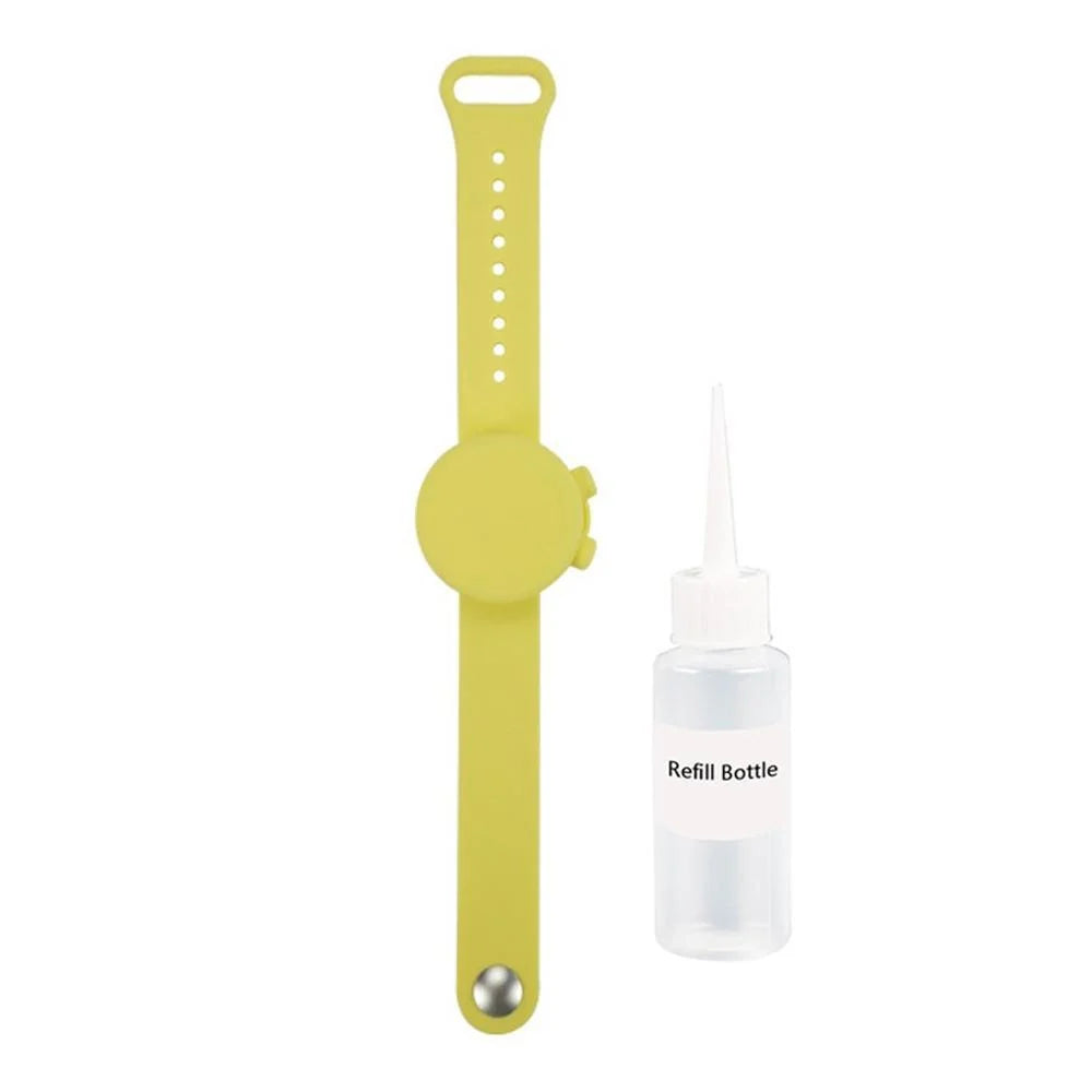 Outdoor silicone wristband hand sanitizer disinfectant bracelet in various colours