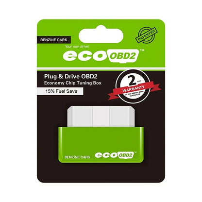 ECO OBD2 Driver Chip Tuning Box for gasoline cars, reduces fuel consumption by up to 15%