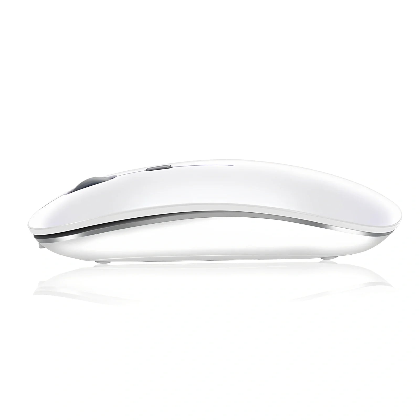 Wireless Bluetooth mouse for Apple devices with 1600 DPI resolution and rechargeable battery