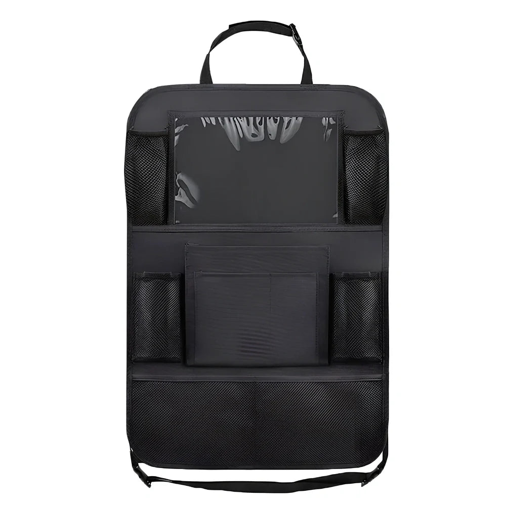 Black waterproof car storage bag measuring 61cm by 41cm with Oxford fabric construction