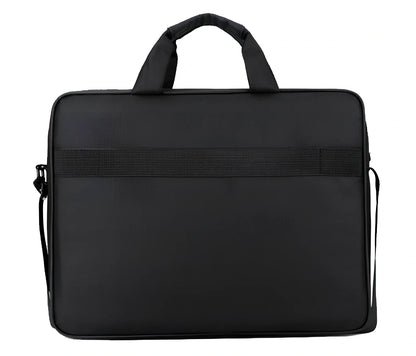Black diagonal shoulder laptop bag with multiple compartments for 15.6-inch ASUS devices