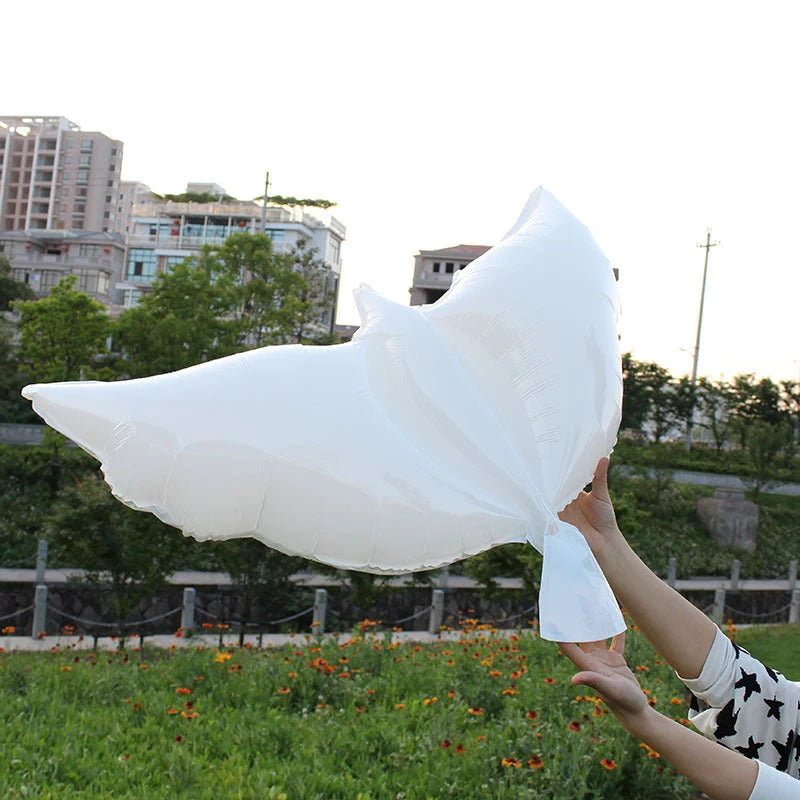 Peace pigeon aluminum film balloon for parties and celebrations