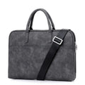 Faux leather laptop bag for women 13.3-17.3 inch zipper closure shoulder bag plain colour black pink red