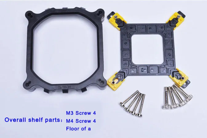 Black plastic CPU support bracket for Intel LGA2011 LGA1150 LGA1155 LGA1156 LGA1366 motherboards