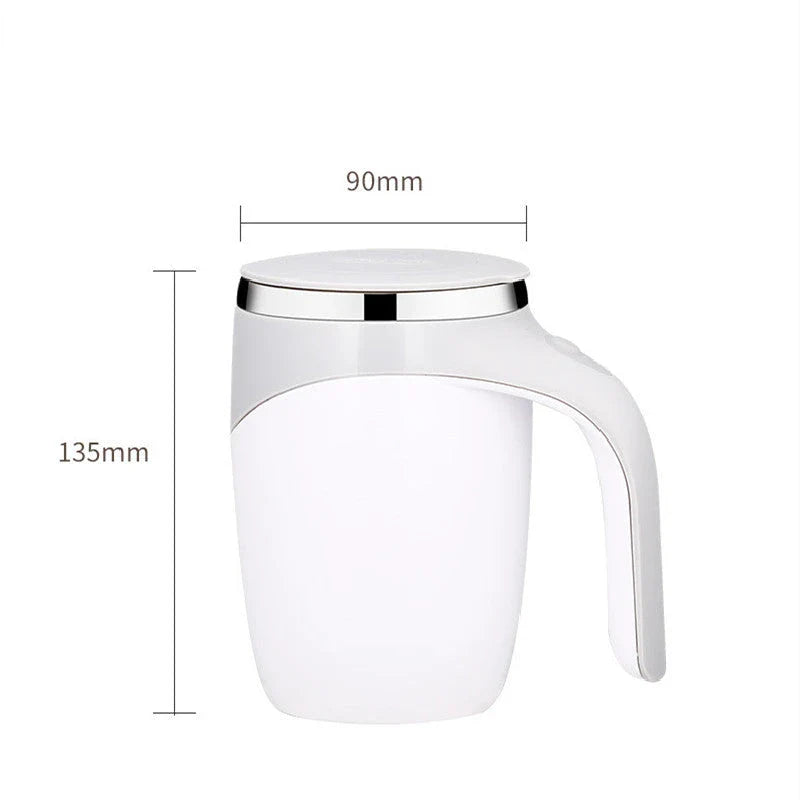 Rechargeable Automatic Stirring Coffee Mug with Hands-Free Blending for Hot Drinks