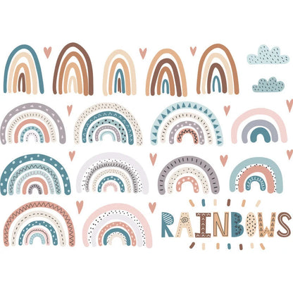 Vibrant cartoon designs PVC wall stickers for children's rooms, waterproof and easy to apply