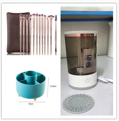 Automatic Makeup Brush Cleaner - Portable Electric Brush Spinner for Deep Cleaning