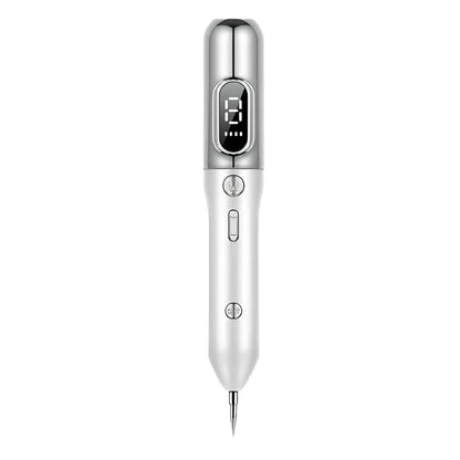 Silver grey Blue Light Acne Beauty Instrument pen with needles, USB, and 5ml cooling gel for spot removal