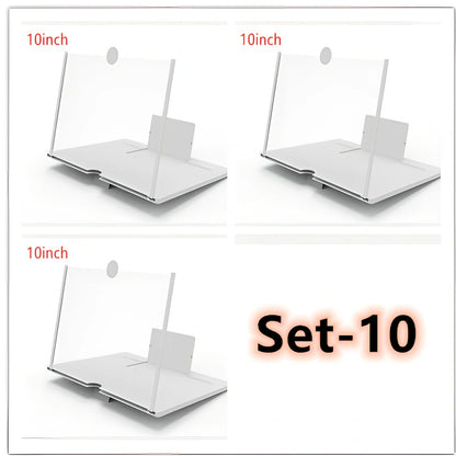 12-inch foldable mobile phone screen magnifier with 3-4x magnification in black colour