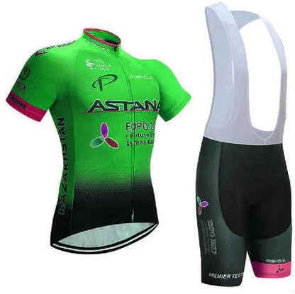 Cycling jersey in various colours with moisture-wicking fabric