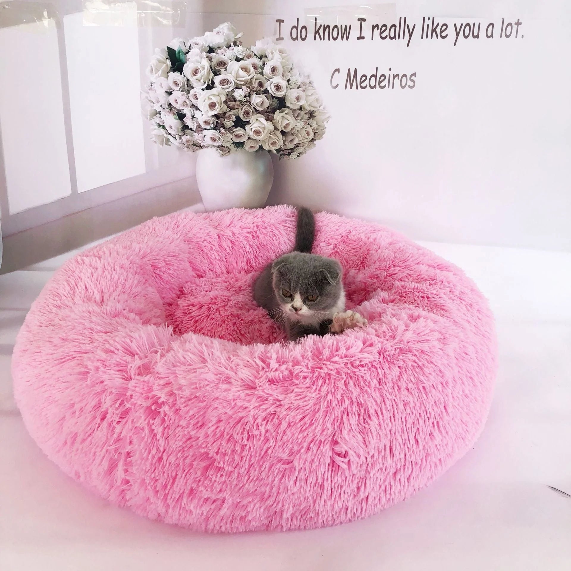 Plush pet nest in various colours and sizes for ultimate pet comfort