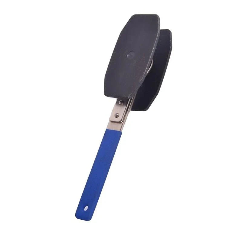 Stainless steel brake caliper press tool with ratchet mechanism for easy piston retraction