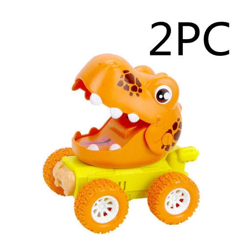 Dinosaur Push Car Sliding Animal Toy Car in various designs for children's play