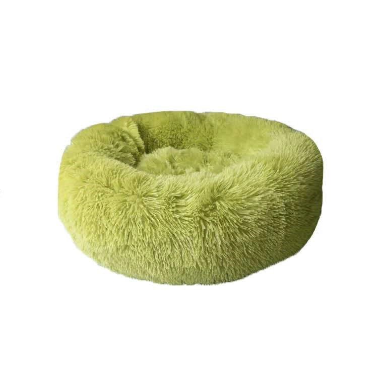 Round long hairy cat mattress in various colours and sizes for pet comfort