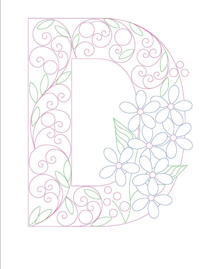 Paper Filigree Painting Kit - Letters for creative art projects