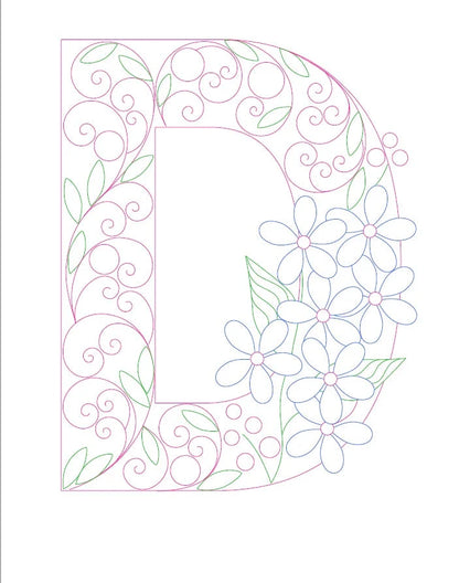 Paper Filigree Painting Kit - Letters for creative art projects