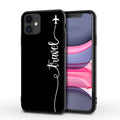 Printed love airplane TPU PC back cover phone case for iPhone with waterproof and drop resistant features