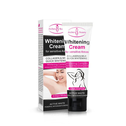 Aichun 50g armpit whitening cream container for underarm skin tone improvement and odour management