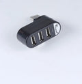 USB 2.0 hub splitter with spin colour finish in black and white options for computer port expansion