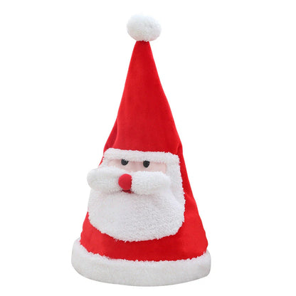 Electric Christmas Hat with colourful lights and song features, perfect for festive celebrations