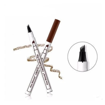 Waterproof Four-Claw Eyebrow Pen for natural, long-lasting brows