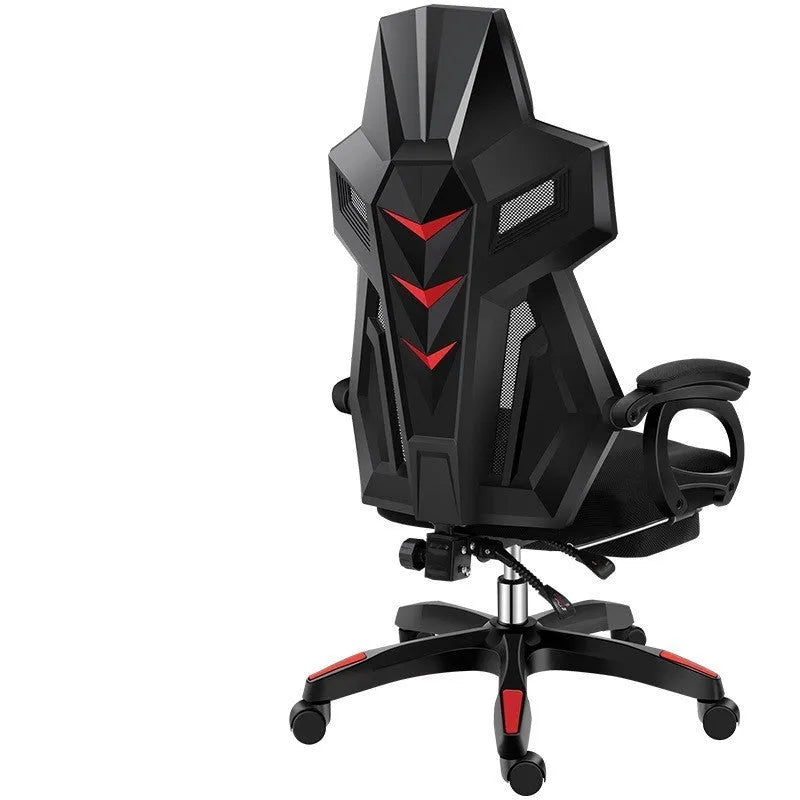 Upgrade black frame ergonomic swivel office chair with mesh backrest and latex cushion in black mesh colour option