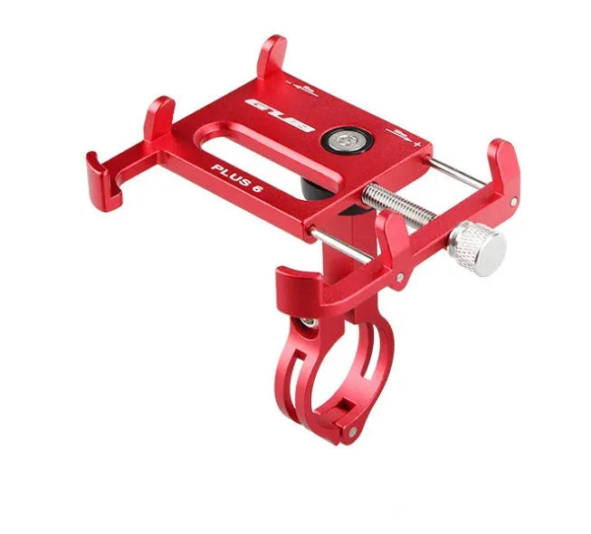 GUB Plus motorcycle and bicycle phone holder with rotating mount in black, red, titanium or rose gold