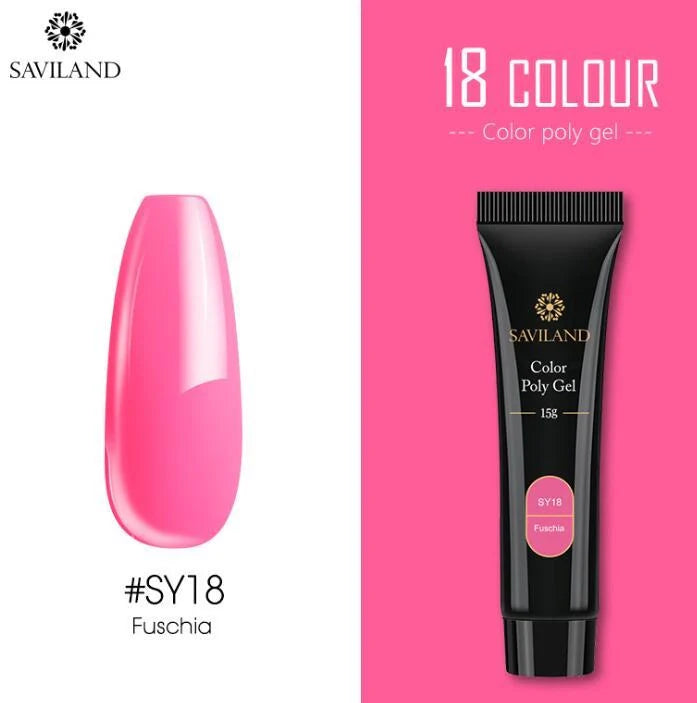 15g nail coloured crystal extension glue with resin base for durable nail art