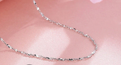 S925 sterling silver necklace with plating in various styles and lengths