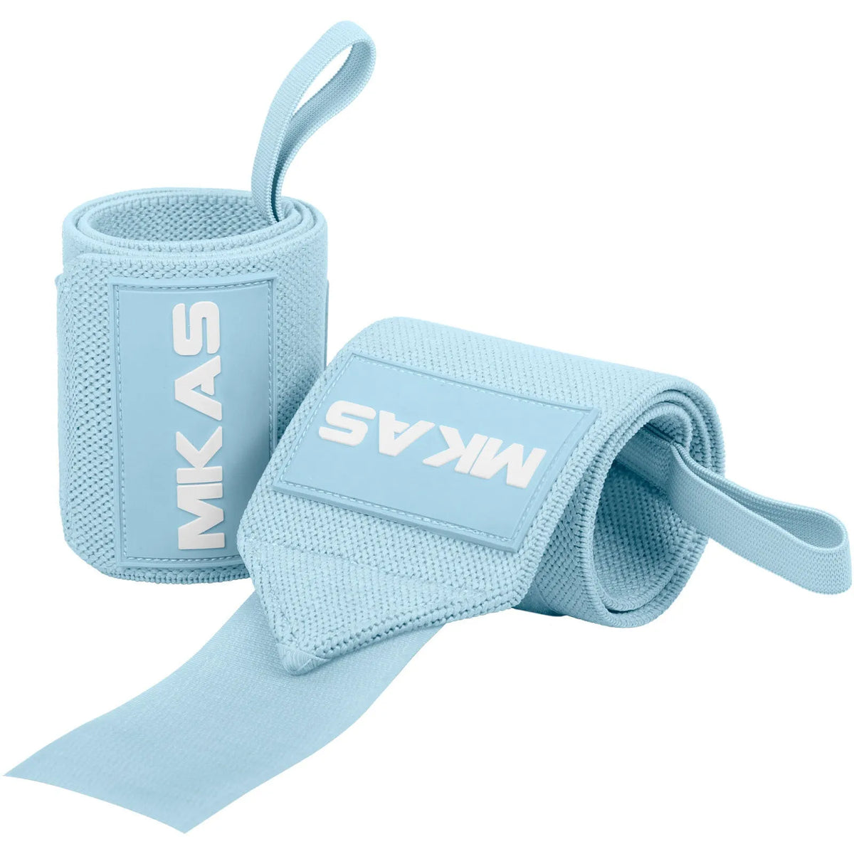 Power lifting elastic wrist bandage with stripe winding design in multiple colours for bench press and fitness training