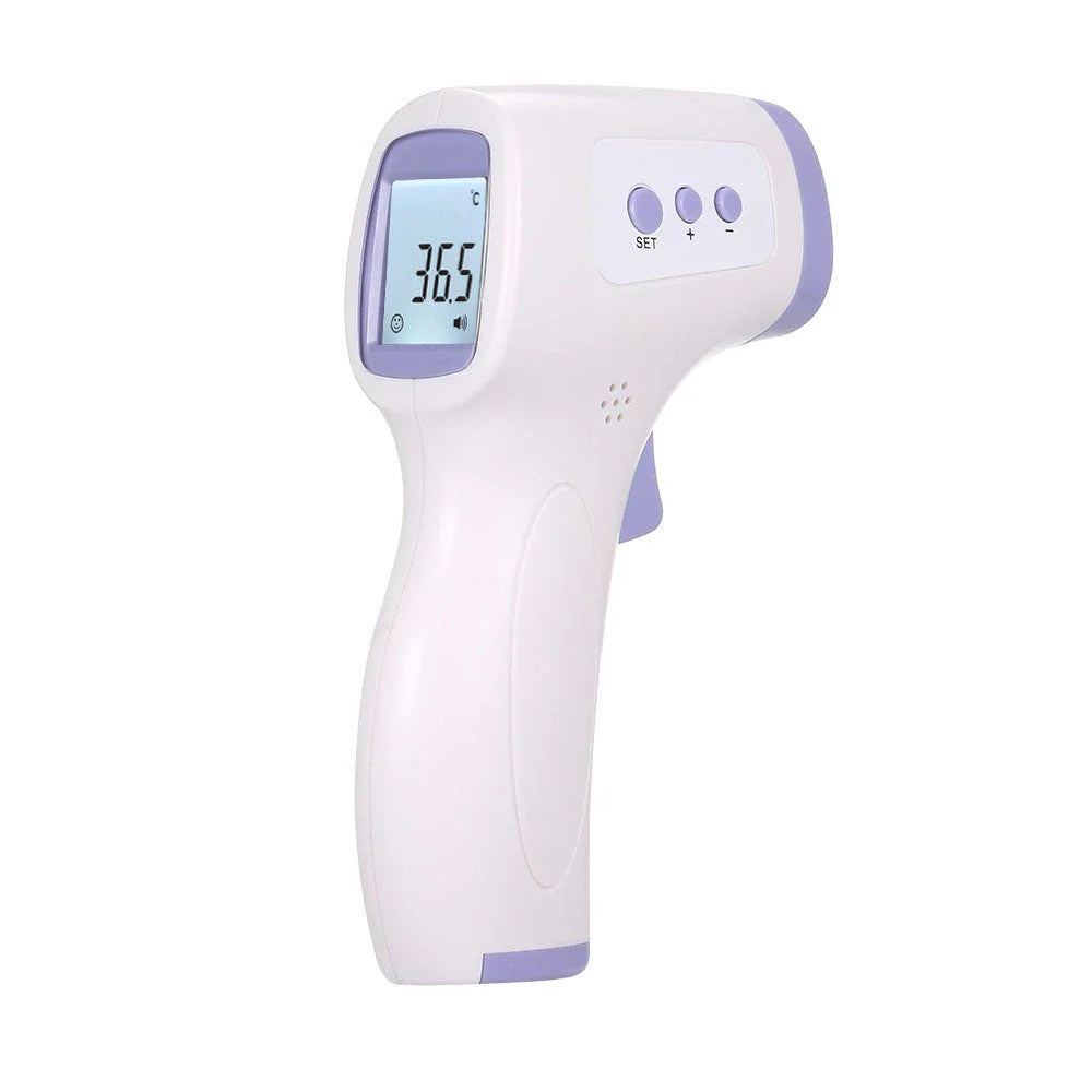 Non-contact infrared thermometer gun with backlit display for accurate temperature measurement