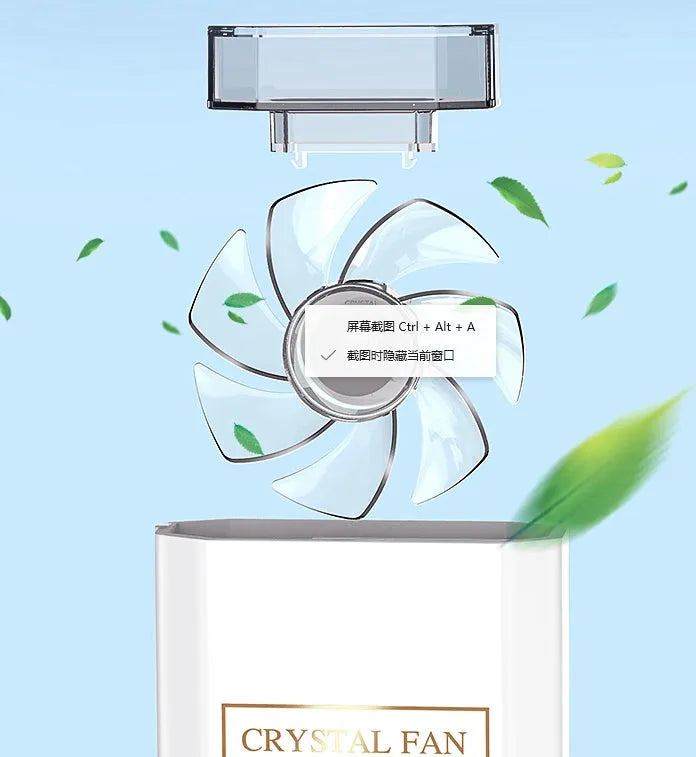 Pink perfume fan with USB charging port and compact design for personal fragrance diffusion