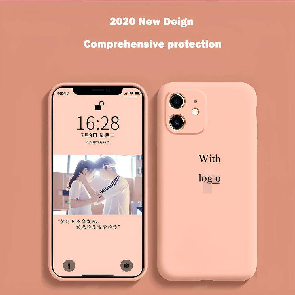 Solid colour silicone phone case for iPhone 11, 11 Pro, and 11 Pro Max models
