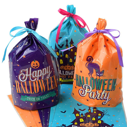 Holy Festival Candy Bag Halloween in orange and dark purple