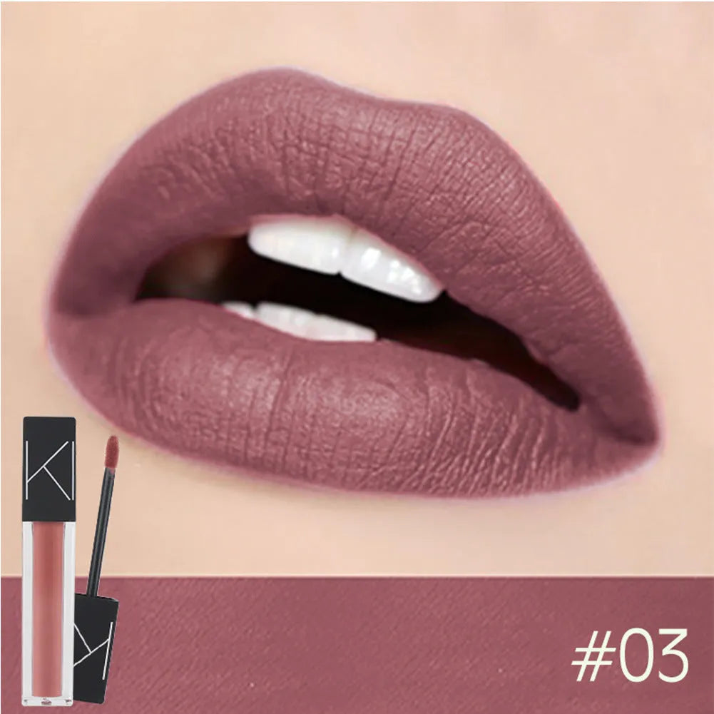KIMUSE matte liquid lipstick tube 5.7ml waterproof long lasting natural finish 12 colours