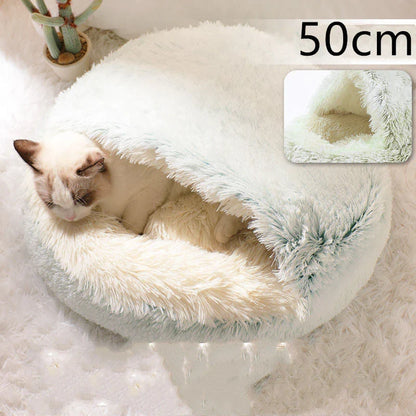 Cozy 2-in-1 Pet Bed in various colors and sizes, designed for ultimate comfort and relaxation for cats and dogs.