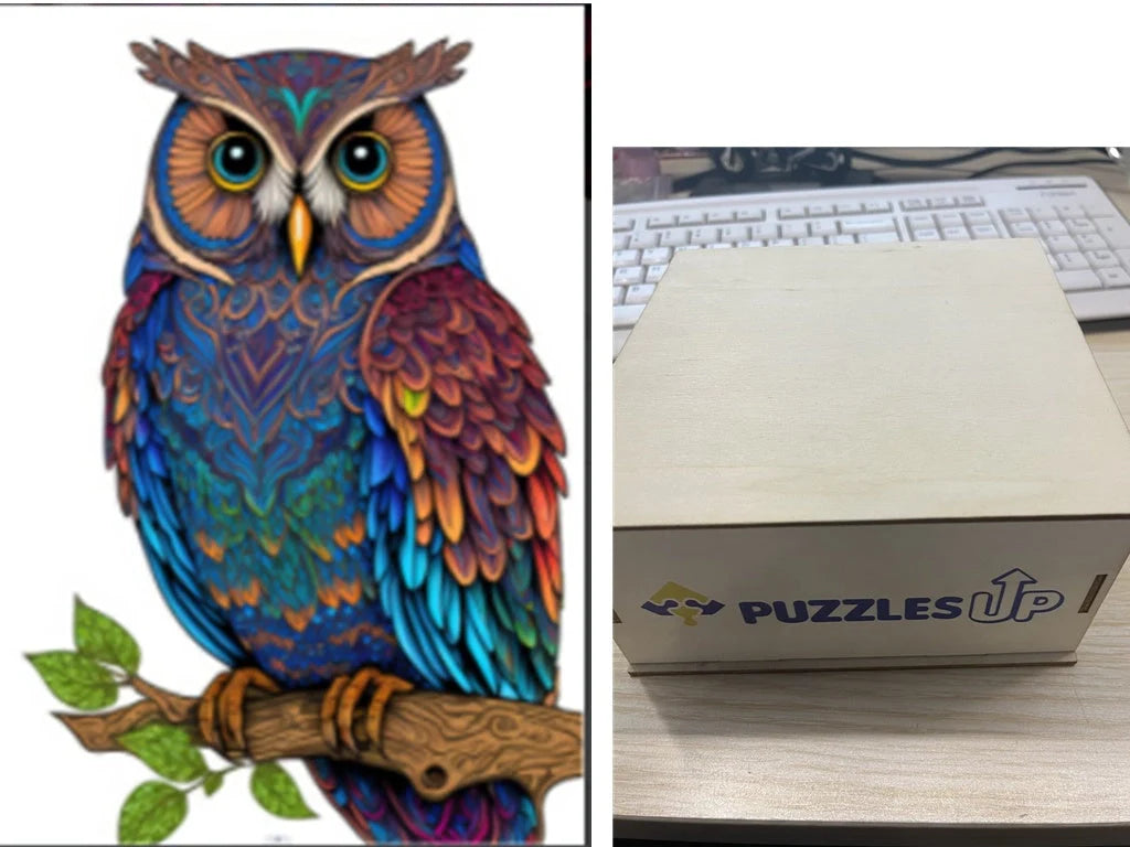 Animal Puzzle Puzzlesup A3 Size With The Box - Detailed wooden puzzle for creative minds