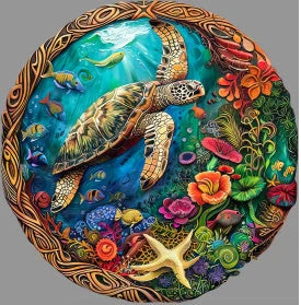 PuzzlesUp Round And Rectangle Wooden Box - Handcrafted Storage Solution